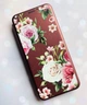 Чехол-книжка с рисунком для Xiaomi Redmi 9A Бордовый :: Розовые цветы (принт 287) - изображение 2