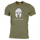 Футболка Spartan Helmet Pentagon Pentagon Olive Green L Тактическая мужская - изображение 1