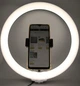 Лампа селфі LED кільцева світлодіодна кільце 32 см з тримачем для телефона та кріпленням під штатив - зображення 3
