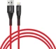 Кабель синхронізації Intaleo CBRNYL1 USB to Lightning 1.2 м Red (1283126559471) - зображення 1