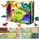 Развивающая книга Монтессори на липучке Busy Book Динозавры - изображение 1