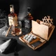 Подарунковий набір каменів для віскі на 9 шт. в дерев'яній коробці Whisky Stones Grills Коричневий 17х12х4 см - зображення 4