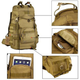 Рюкзак тактический Storm Cargo Ворон; 60л; 50х38х27см. MOLLE. Туристический рюкзак-баул. - изображение 6