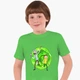 Детская футболка для мальчиков Рик и Морти (Rick and Morty) (25186-1240-72) 88-104 см Хлопок Темно-зеленый - изображение 1