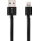 Кабель синхронизации Logan EL118-010BK Apple Lightning USB 1м Черный - изображение 1