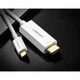 Кабель-перехідник UGREEN MM121 USB Type C to HDMI Cable Male to Male ABS Case 1.5m Білий - зображення 6
