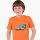 Детская футболка для мальчиков Майнкрафт (Minecraft) (25186-1170-54) 158-164 см Хлопок Оранжевый - изображение 1