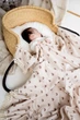 Плед детский муслиновый Kiddie Widdie с бахромой Радуга бежевый 100х120 см - изображение 4