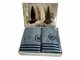 Набір рушників Maison D'or Delon Blue Navy махрові 30-50 см, 50-100 см, 70-140 см індіго - зображення 1