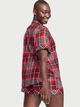 Пижама (рубашка + шорты) женская Victoria's Secret 135180679 XS Красная (1159772613) - изображение 2