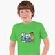 Дитяча футболка для хлопчиків Вся правда про ведмедів (We Bare Bears) (25186-2898-72) 88-104 см Бавовна Темно-зелена - зображення 1