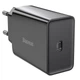Мережевий зарядний пристрій Baseus Speed Mini Quick Charger 1C 20W (CCFS-S) Чорний - зображення 2
