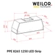 Витяжка повновбудована WEILOR PPE 8265 SS 1250 LED Strip - зображення 11