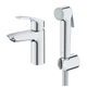 Змішувач для умивальника Grohe Eurosmart New S-Size з гігієнічним душем, хром (23124003) - изображение 5