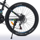 Велосипед "OPTIMAL" PROF1 G24OPTIMAL A24.4 24 д. Алюм.рама 13", SHIMANO 21SP, DB, FW TZ500, чорний-блакитний - зображення 5