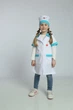 Костюм Маленький доктор белый халат и шапочка унисекс 6-7 лет, рост 122-128 см - изображение 1