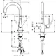 Смеситель для кухни Hansgrohe Talis S 220 однорычажный, хром (72811000) - изображение 2