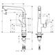 Смеситель для кухни Hansgrohe Metris Select 260 1jet однорычажный, хром (14847000) - изображение 2