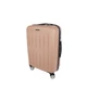 Валіза пластикова середня з поліпропілену на 15-18 кг шампань - зображення 2