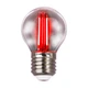 Филаментная LED лампа 2W VELMAX форма шарик G45 E27 200Lm красная V-Filament-G45 - изображение 1
