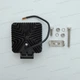 Фара-LED Квадрат 66W 110*110*45mm (3W*22) 10-30V Дальнє/SPOT Cree+ДХО+Ожитель Чорний(1-66W) (1шт) - изображение 3