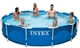 Каркасный бассейн Intex Metal Frame Pool 366 х 76 см, объем 6 503 л от 6-ти лет Круглый - изображение 1
