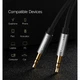 Кабель UGREEN AV119 3.5mm Male to 3.5mm Male Cable 1m Black (10733) - изображение 6