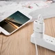 Мережеве зарядне Hoco C12 Dual USB 2.4A Білий - зображення 6