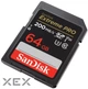 Карта пам'яті SanDisk 64GB SD class 10 UHS-I U3 V30 Extreme PRO (SDSDXXU-064G-GN4IN) - изображение 2