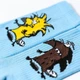 Женские носки SuperSox Злюки Бобры, Голубые 36-40р - изображение 2