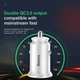 Автомобильное зарядное устройство Baseus Circular Plastic 30W Быстрая зарядка Quick Charge 3.0 2USB 5A Зарядка в авто White (CCALL-YD02) - изображение 9