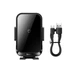 Автотримач для телефона з БЗП Baseus Halo Electric Wireless Charging Car Mount 15W Black (SUDD000001) - изображение 4