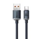 Кабель Baseus Crystal Shine Series Fast Charging Data Cable USB to Type-C 100W 1.2m Black - изображение 2