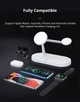Док станція з бездротовою зарядкою Qi 5in1 Proda PD-W6 |5-15W, Watch/AirPods/Phone, підсвітка| white - зображення 2