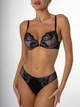 Комплект Lise Marie Intrig 2161 Бюстгальтер Push-Up и Слип Черный 70C/S (16803) - изображение 1