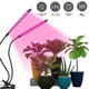 Світлодіодна led лід Фітолампа для рослин 2 гілки Plant Grow Leight з таймером - зображення 3