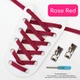 Плоские эластичные шнурки с металлическим замком для обуви FASTLACES T12-2 Rose Red - изображение 1