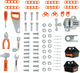 Ігровий набір Smoby Toys Black+Decker Майстерня з 2 боксами та 79 аксесуарами (360700) (3032163607007) - зображення 7