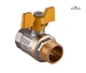 Кран шаровий Solomon ВН PN40 20 3/4 газовий - зображення 1