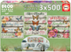 Puzzle Educa Ogród 3 x 500 elementów (17965) - obraz 1