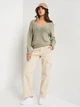 Пуловер женский Outhorn Sweater F009 OTHSS23TSWEF009-47S S Зеленый (5904698069231) - изображение 3