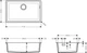 Кухонна мийка Hansgrohe S510-U660 під стільницю 710х450, Stonegrey (43432290) - изображение 5