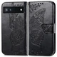 Чехол UniCase Butterfly Pattern для Google Pixel 6a - Black - изображение 1
