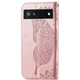 Чехол UniCase Butterfly Pattern для Google Pixel 6a - Rose Gold - изображение 3