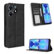 Чехол-книжка Deexe Retro Style для TECNO Spark 10 Pro - Black - изображение 7