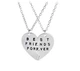 Кулон парный Best bitches dongsheng jewelry для троих подруг Серебристый - изображение 4