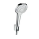 Ручний душ з тримачем і шлангом 1,25 м Hansgrohe Croma Select S (колір - хром/білий) (26425400) - зображення 1