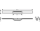 Решетка для душевого канала HANSGROHE RainDrain Flex 800мм цельная золото 56044990 - изображение 3