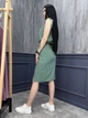 Fashions • Сарафан с разрезом Аурика Fashions 42-44 оливковый (9321/а-фг) - изображение 2