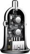 Автомобильное зарядное устройство Baseus Grain Pro Car Charger (Dual USB 4.8A) Быстрая зарядка Зарядка в авто (CCALLP-01) Black - изображение 6